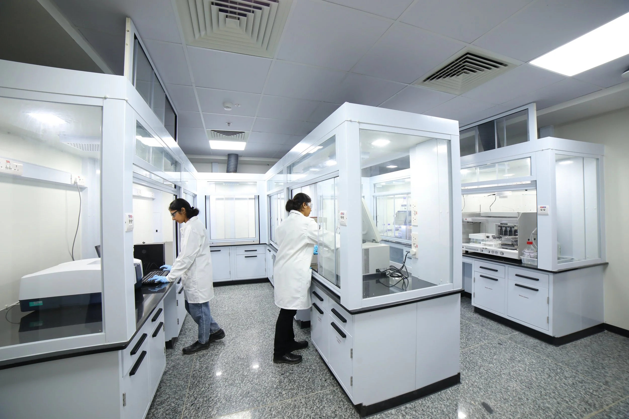 Ontario Labs scientist performing third-party purity testing in our Canadian facility
